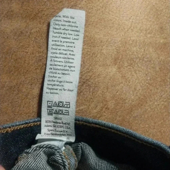 Spanx Skinny Jeans Pull On Stretchy Ankle Blue Women’s L - Picture 8 of 8